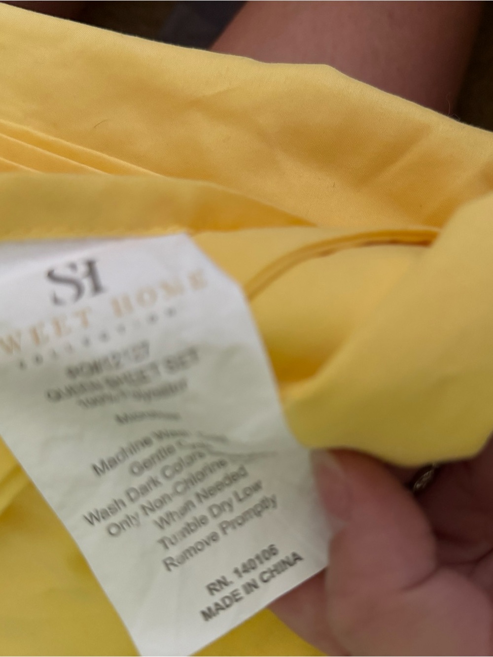 Sweet Home Collections Yellow sheet set- Sunny Yellow - fits double or queen